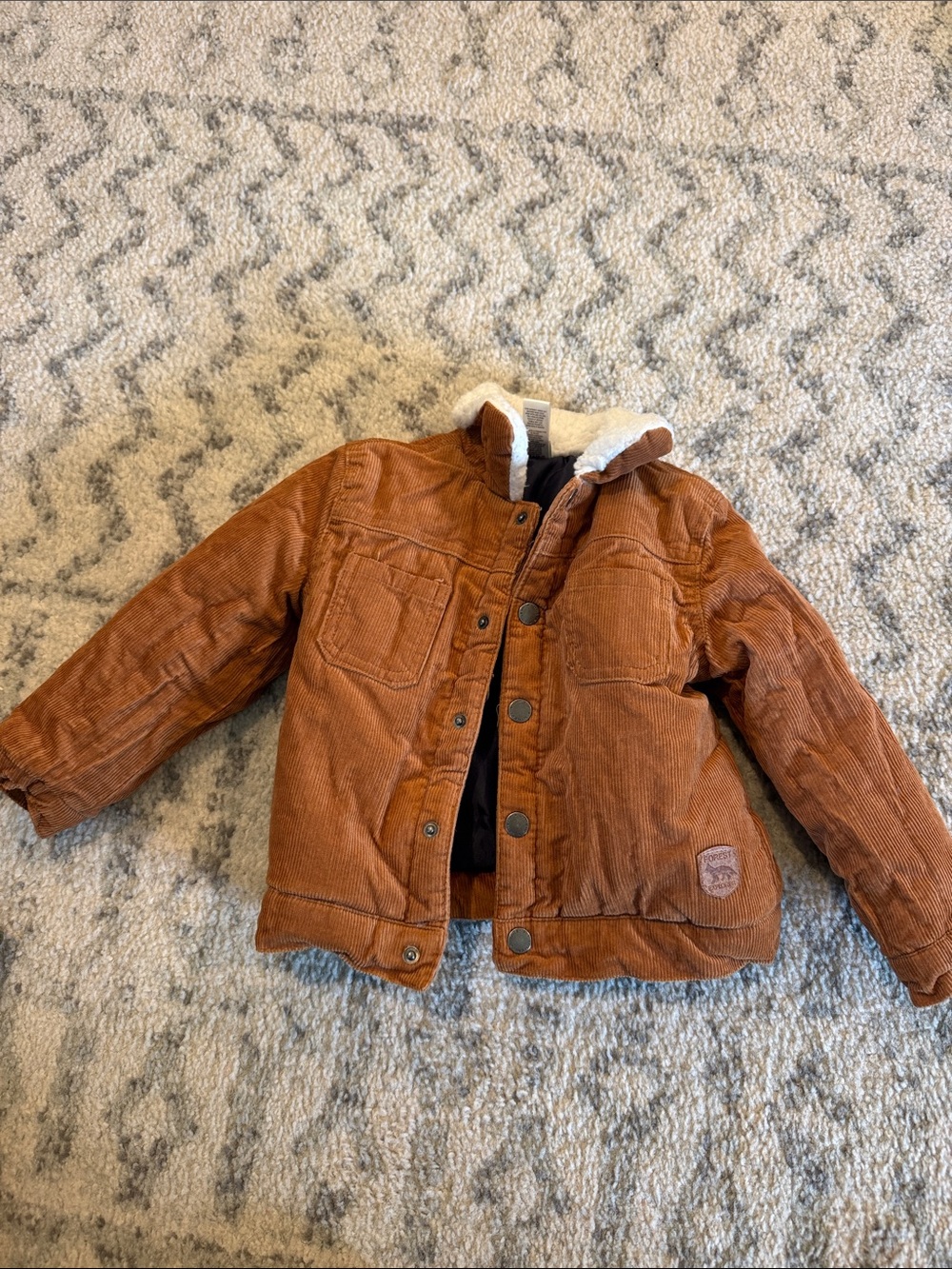 Little Me 2T Kids Rust Corduroy Jacket
